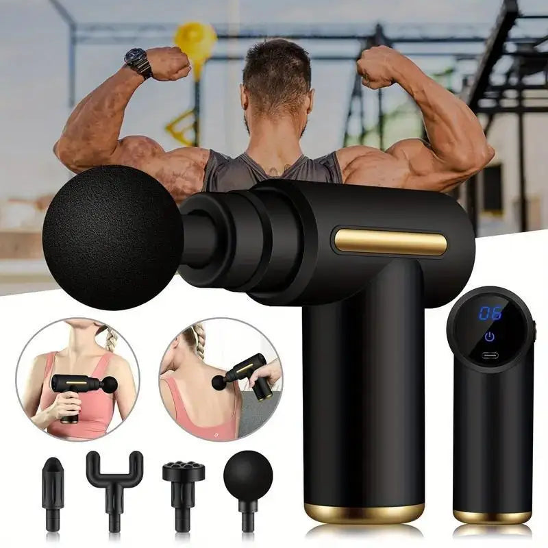 Mini Muscle Massage Gun Portable Deep Handheld Percussion Massager for Body Back Neck And Leg Pain Relief
