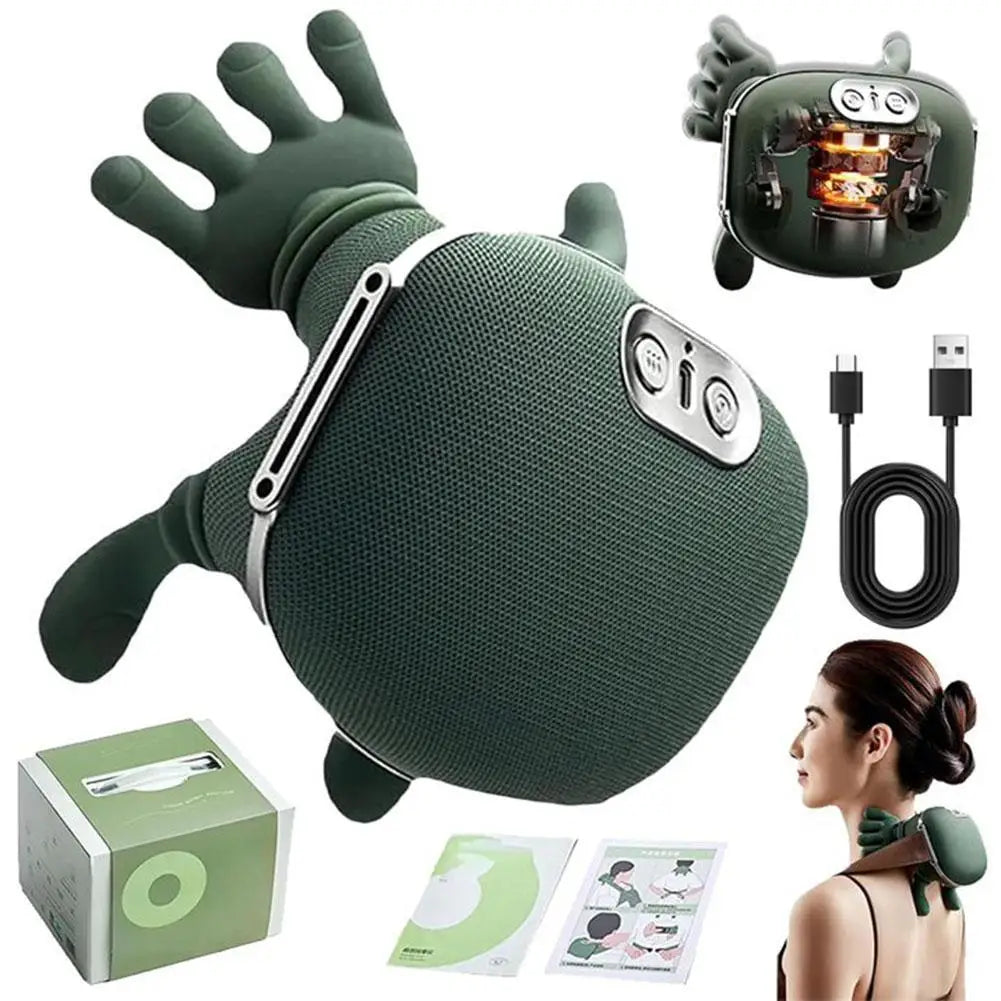 Professional Cervical Massager Deep Kneading Relief for Neck, Shoulder Upper Back for Muscle Relaxation