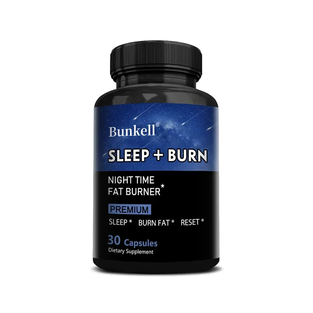 Night Fat Burner and Sleep Supplement - Boost Metabolism and Burn Fat Effectively, Weight Management, with Melatonin