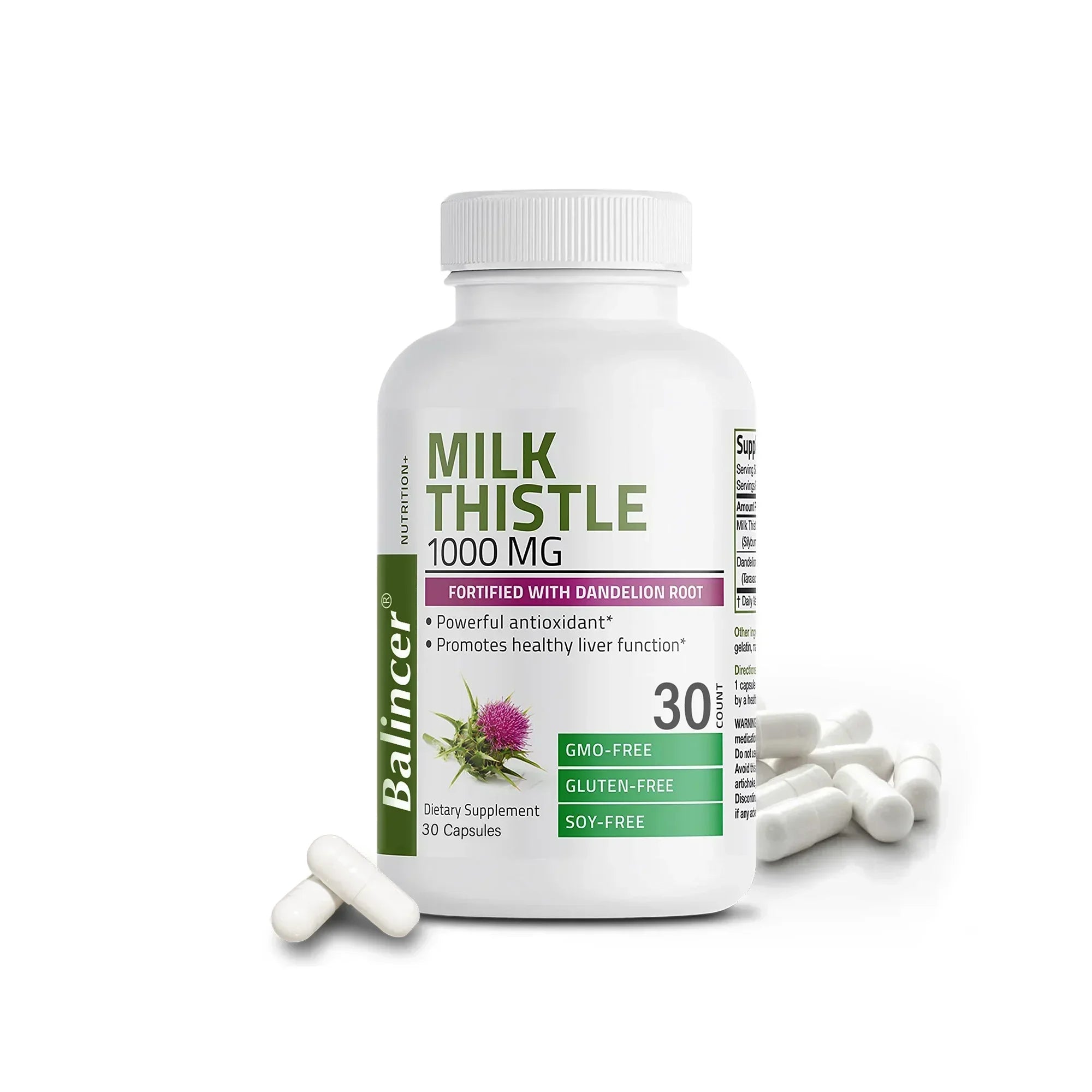 Natural Milk Thistle Supplement - Detoxifying and Cleansing for Men and Women, Liver Health and Supports Liver Function