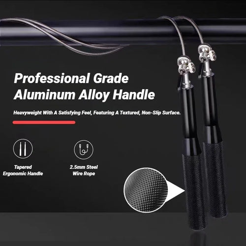 Adjustable Aluminum Handle Wire Rope Skipping  Alloy Genus Sports Fitness Supplies Bearing High Fast Speed Jump