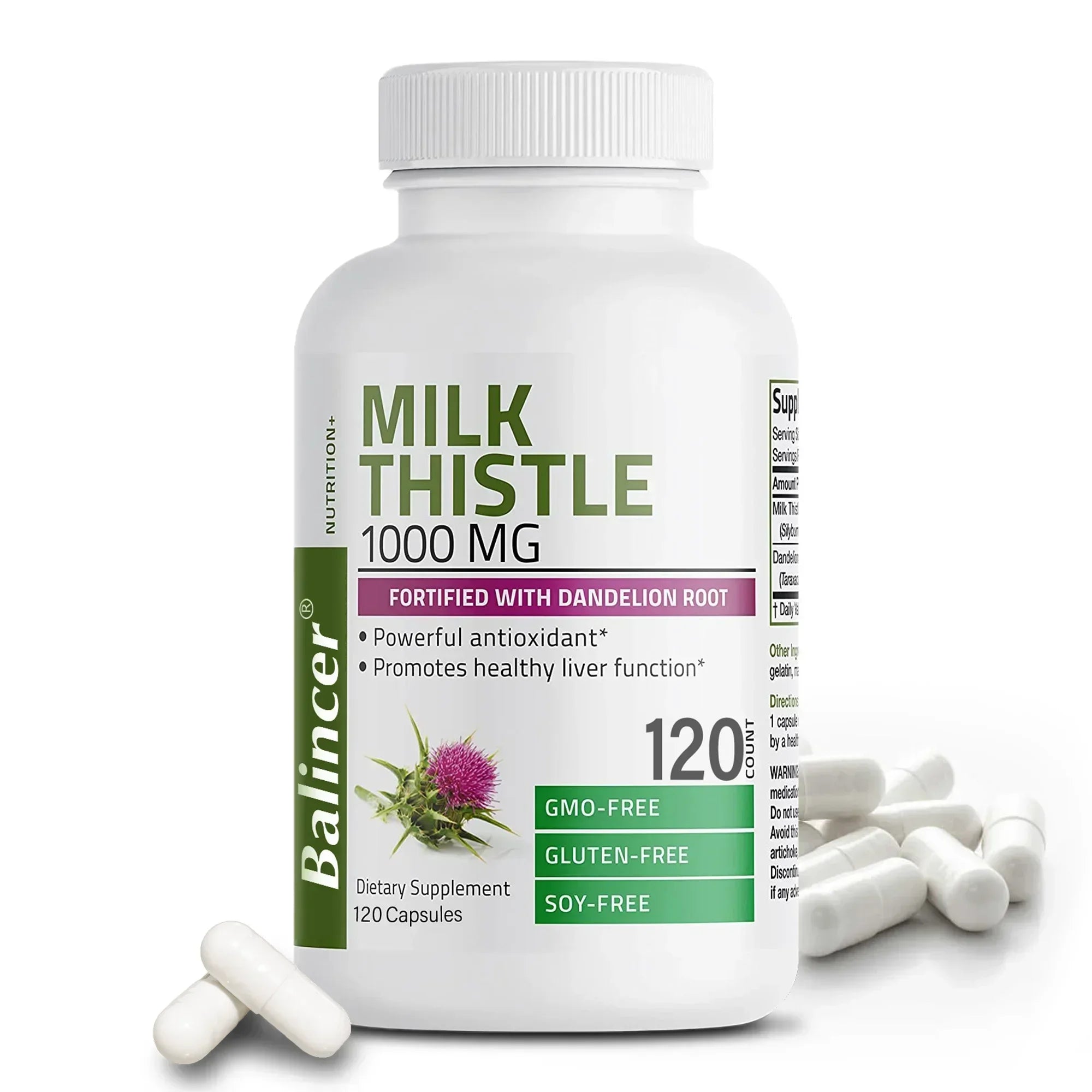 Natural Milk Thistle Supplement - Detoxifying and Cleansing for Men and Women, Liver Health and Supports Liver Function