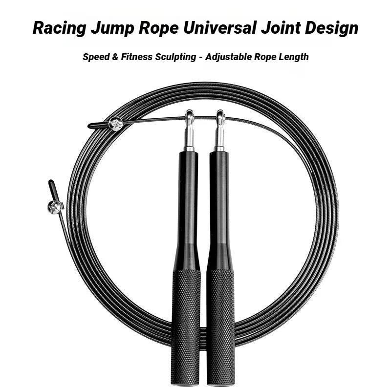 Adjustable Aluminum Handle Wire Rope Skipping  Alloy Genus Sports Fitness Supplies Bearing High Fast Speed Jump