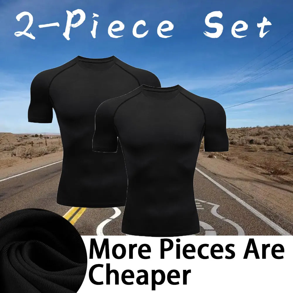 Men's Workout Compression Shirt Turtleneck Long Sleeve Rash Guard Gym Base Layer Athletic Undershirt Gear Sports Shirt