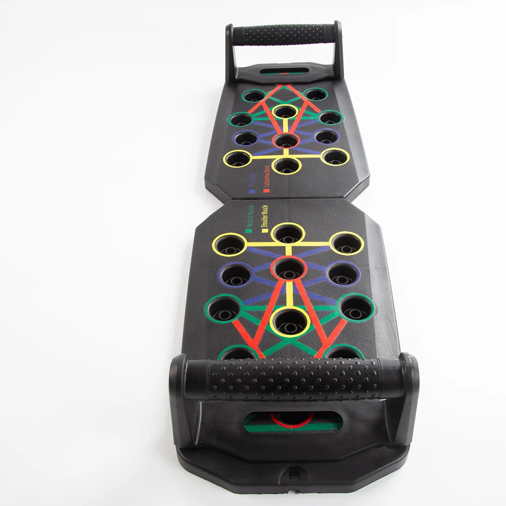 Portable Foldable Push-up Board Set With Handles Multifunctional Fitness Equipment For Chest Abdomen Arms Back Training