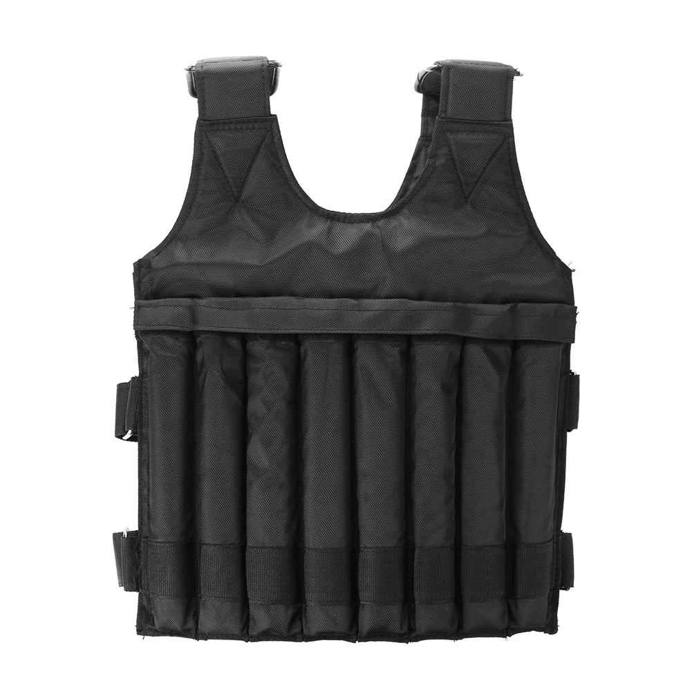 1 - 110LBS Adjustable Weighted Vest Running Loading Weighted Vest Training Workout Fitness Adjustable Waistcoat Jacket Man Women
