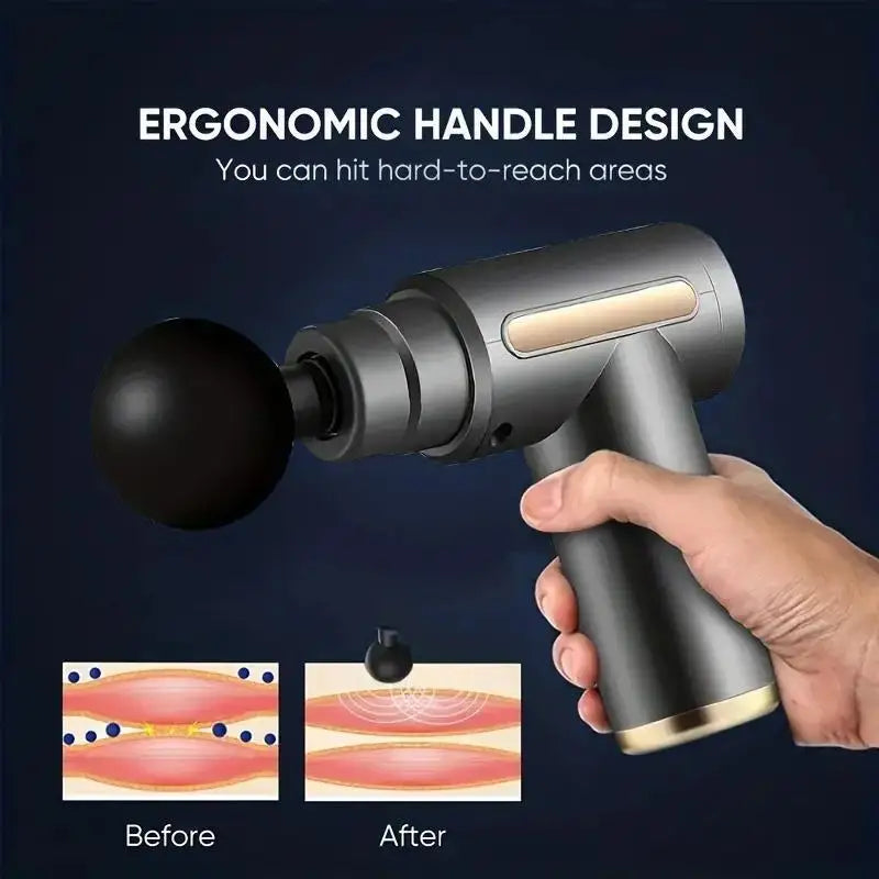 Mini Muscle Massage Gun Portable Deep Handheld Percussion Massager for Body Back Neck And Leg Pain Relief