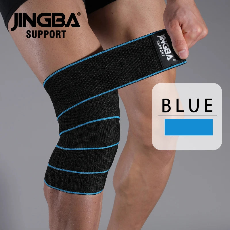 1 PCS Knee Wraps Fitness Weight Lifting Sports Knee Bandages Squats Training Equipment Accessories for Gym
