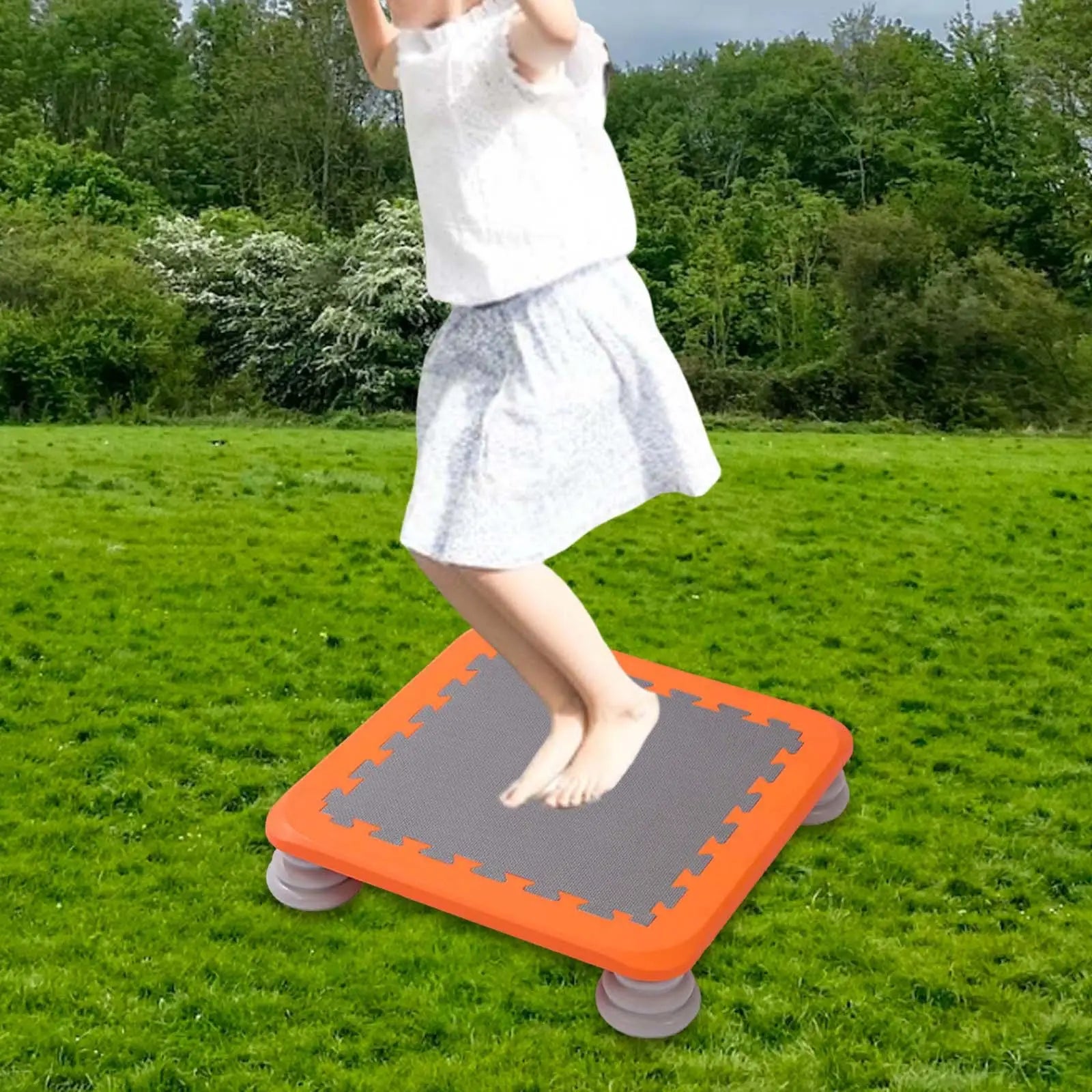 Kids Mini Trampoline Toy Training Jump Exercise Fitness Durable Bouncy Bed for