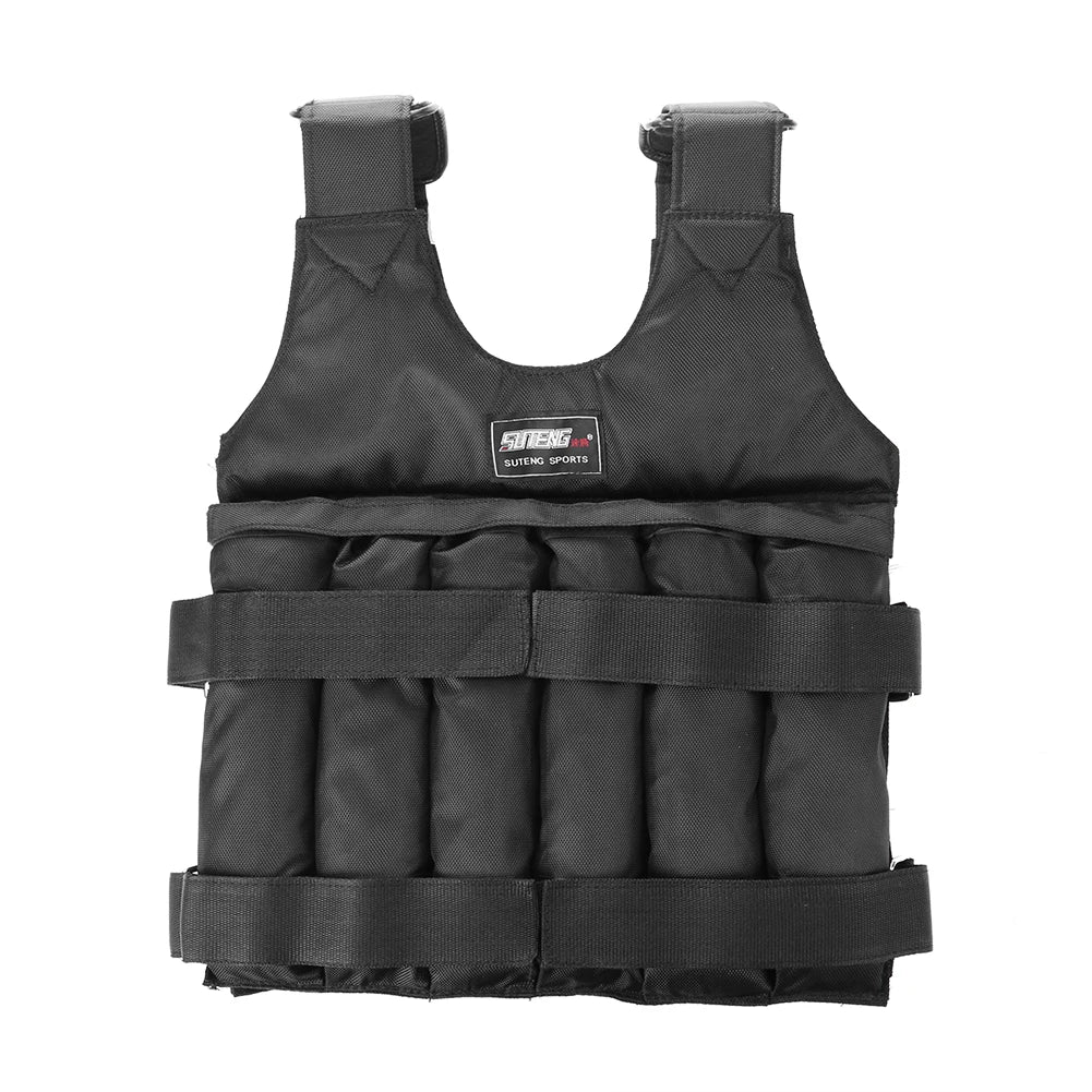 1 - 110LBS Adjustable Weighted Vest Running Loading Weighted Vest Training Workout Fitness Adjustable Waistcoat Jacket Man Women